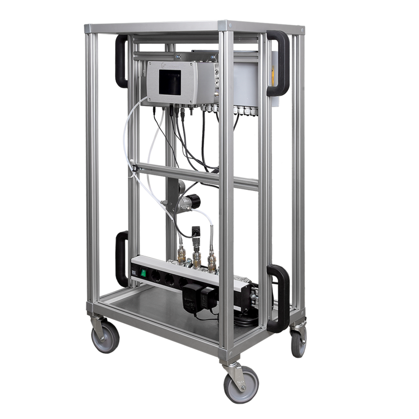 Measuring compressed air quality – mobile transport carriage